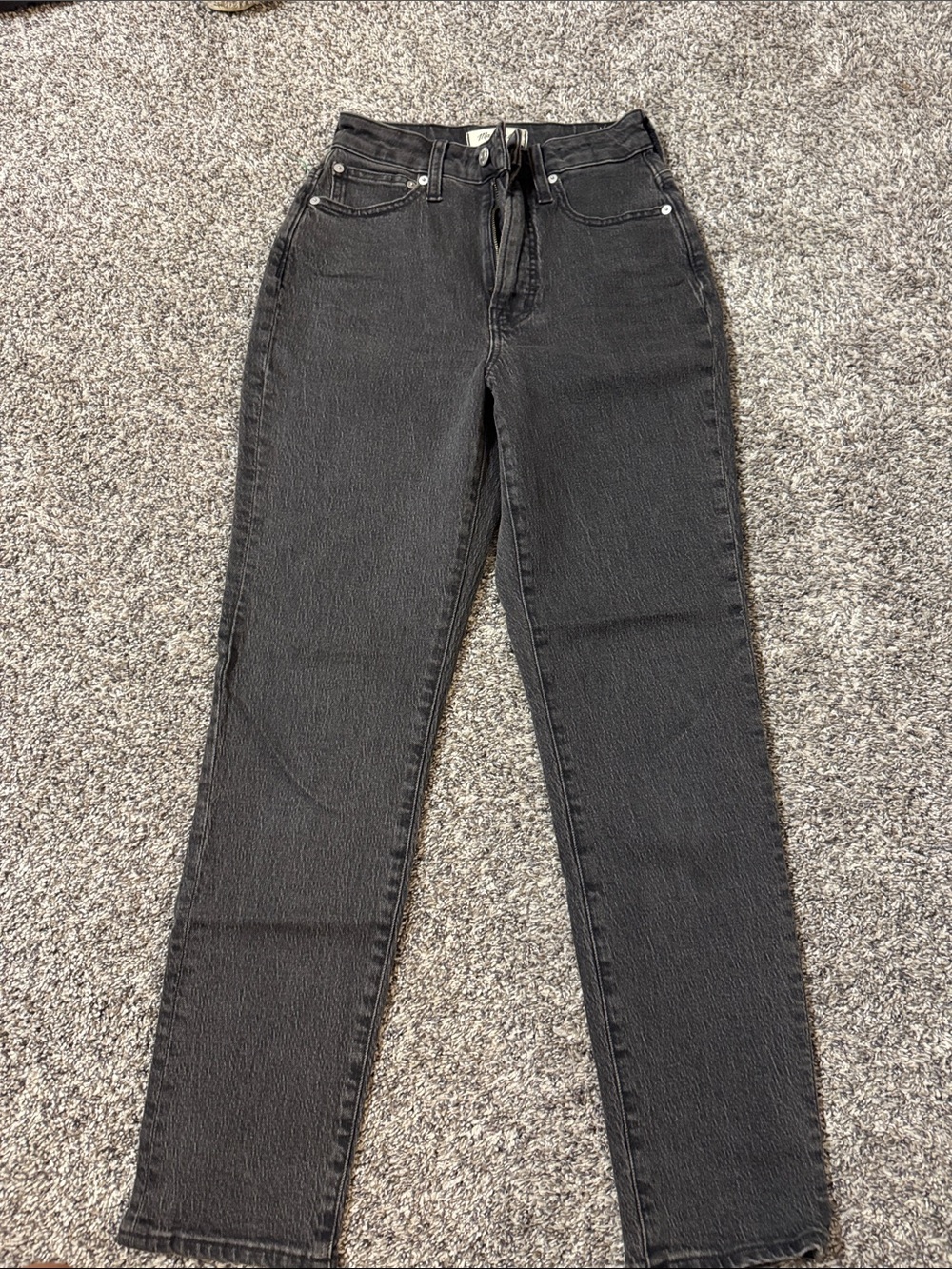 Madewell Black Straight Leg Women’s Jeans